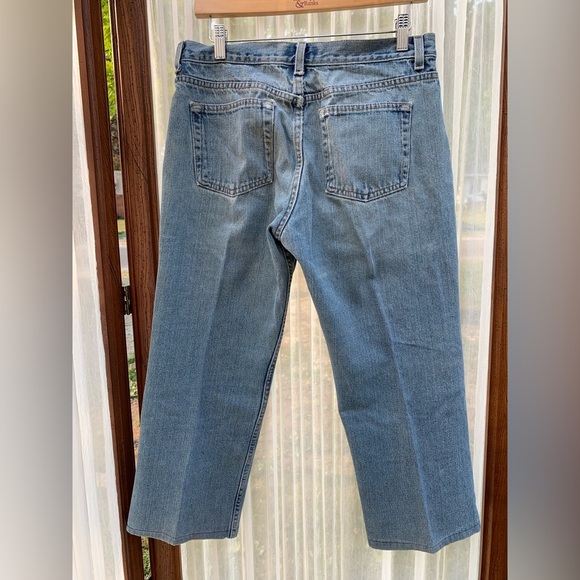 LondonJean London Jeans Capri Women’s Size 12 Distressed Torn Blue Denim - Picture 4 of 5